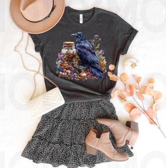 Crow Herbalist Graphic Tee