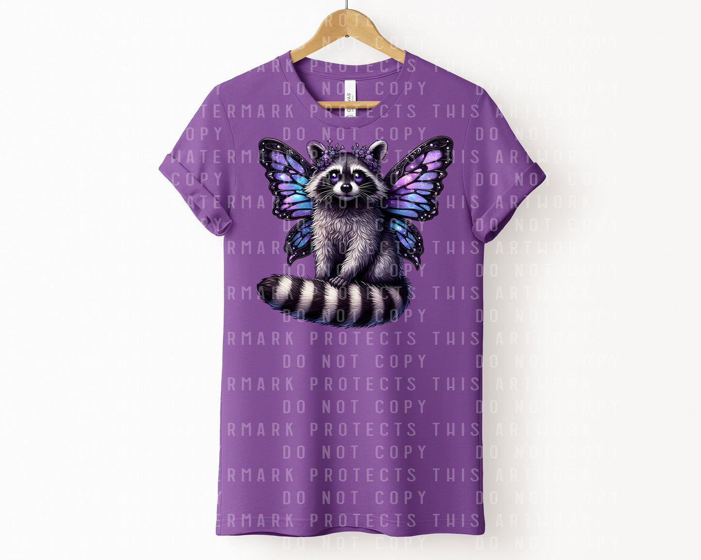 Goth Fairy Raccoon Graphic Tee