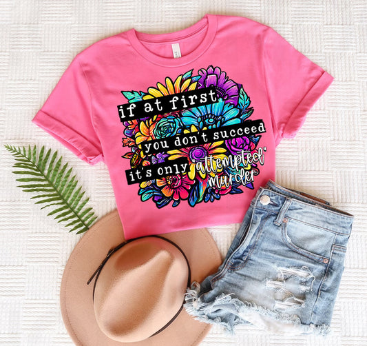 If At First You Don't Succeed Graphic Tee