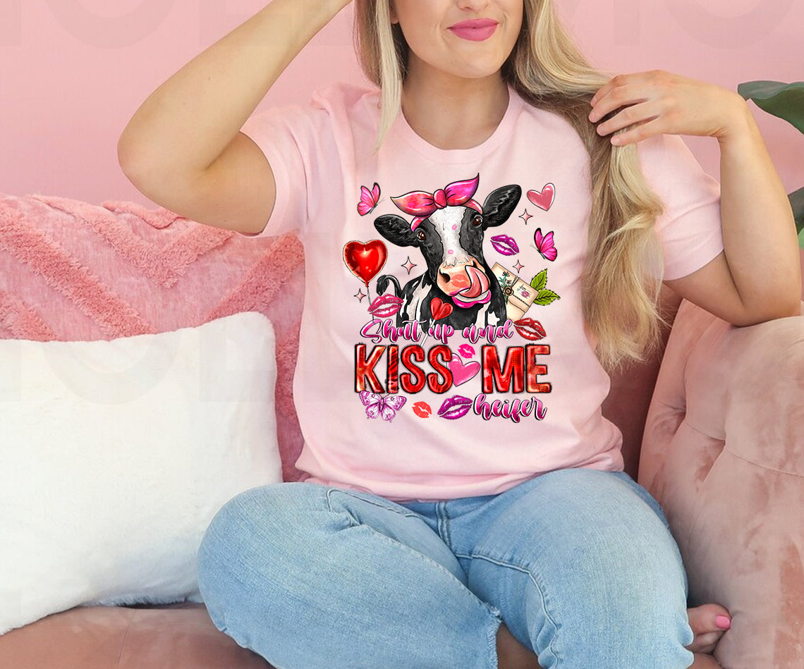 Shut Up and Kiss Me Heifer Graphic Tee
