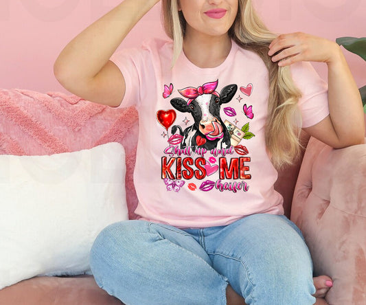 Shut Up and Kiss Me Heifer Graphic Tee