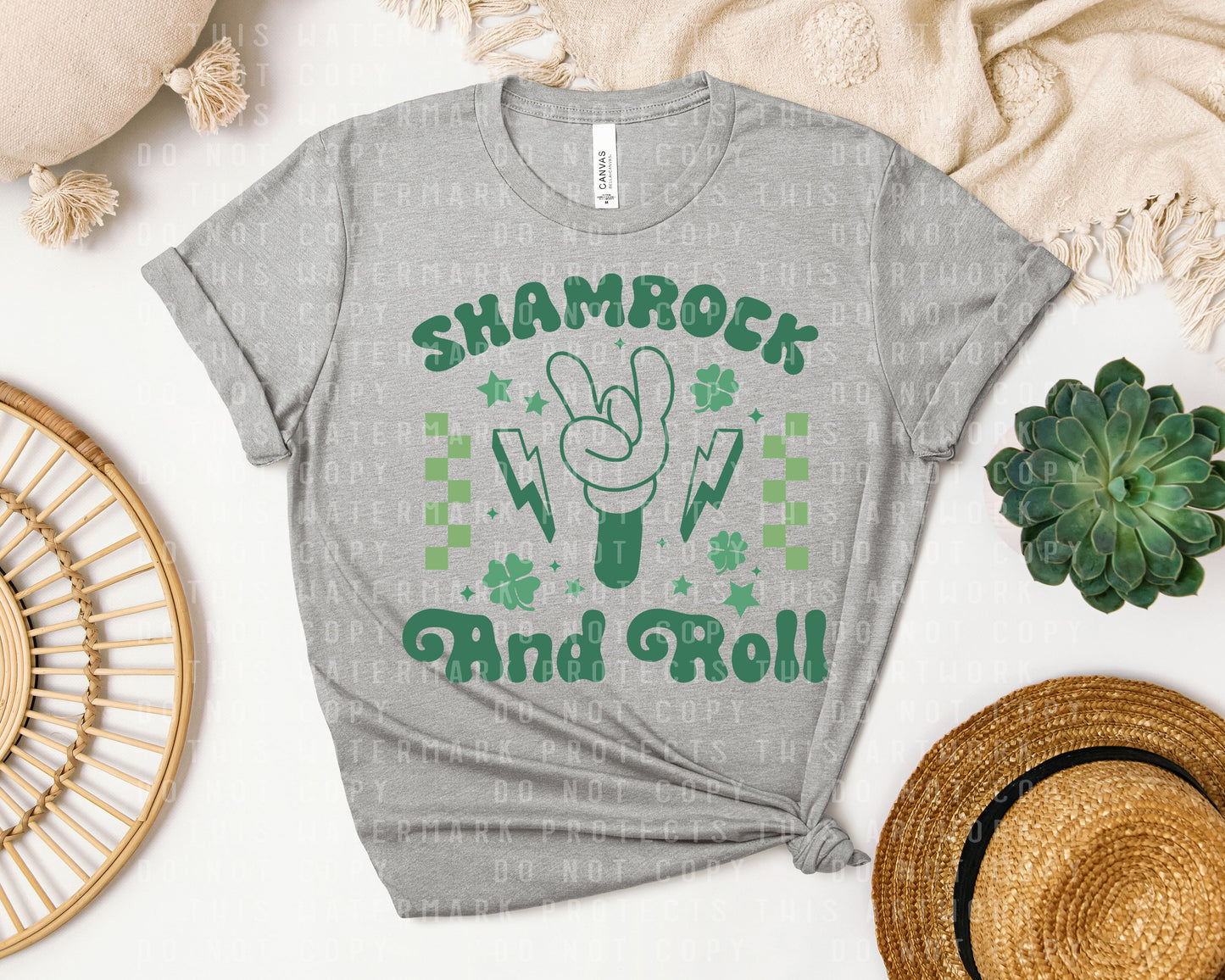 Shamrock and Roll Graphic Tee