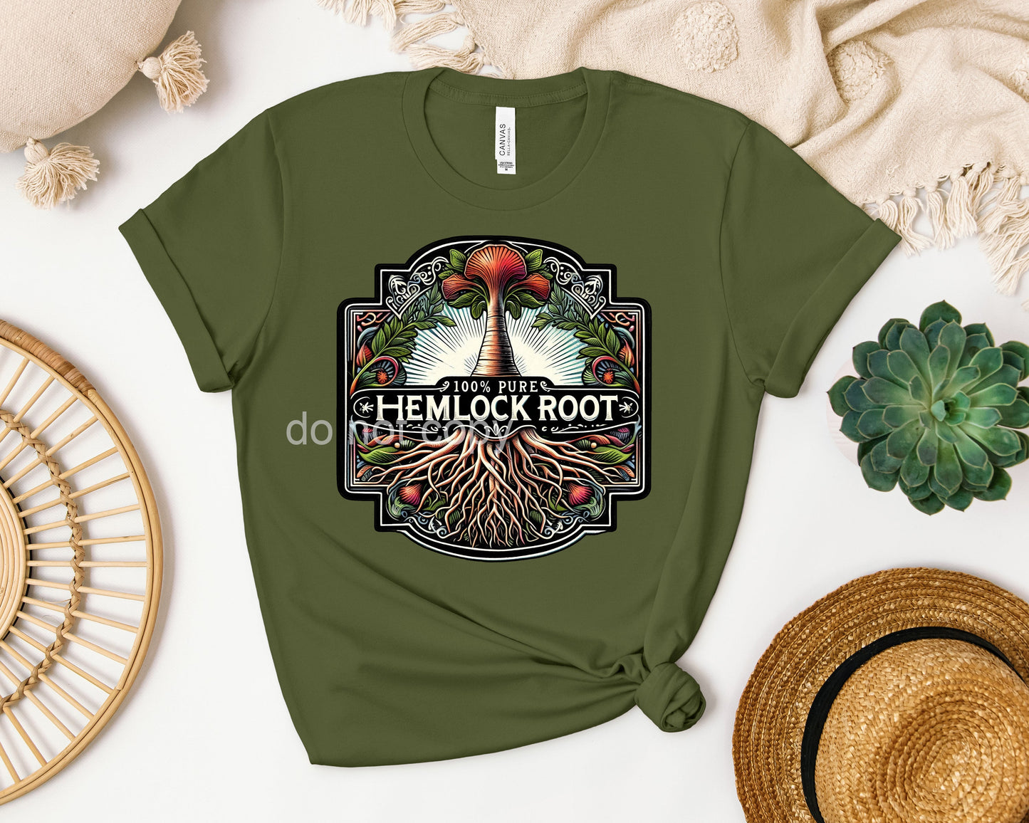 Hemlock Root Label Graphic Tee