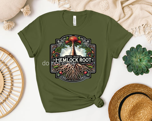 Hemlock Root Label Graphic Tee