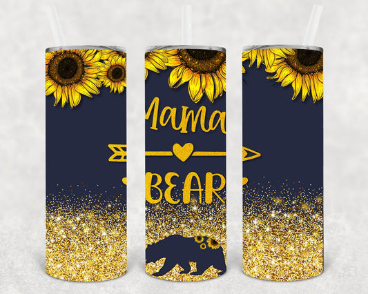 Mama Bear 20 oz Skinny Tumbler
