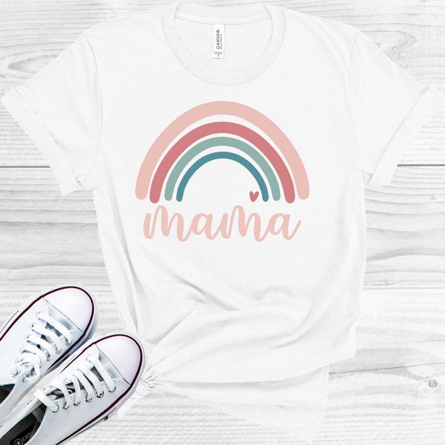 Mama Rainbow Graphic Tee