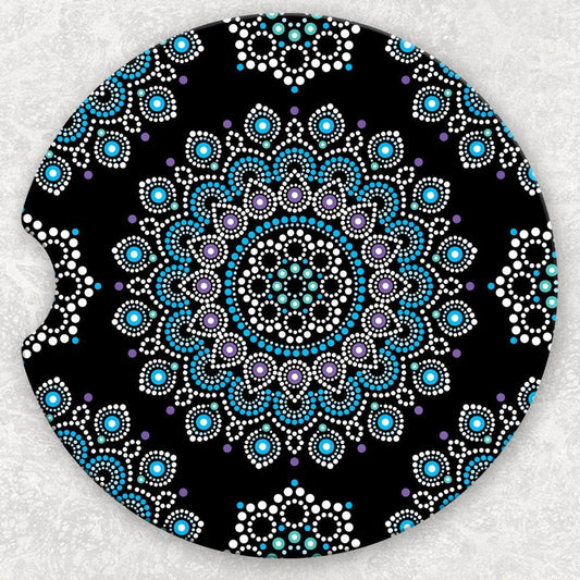 Car Coaster Set - Mandala