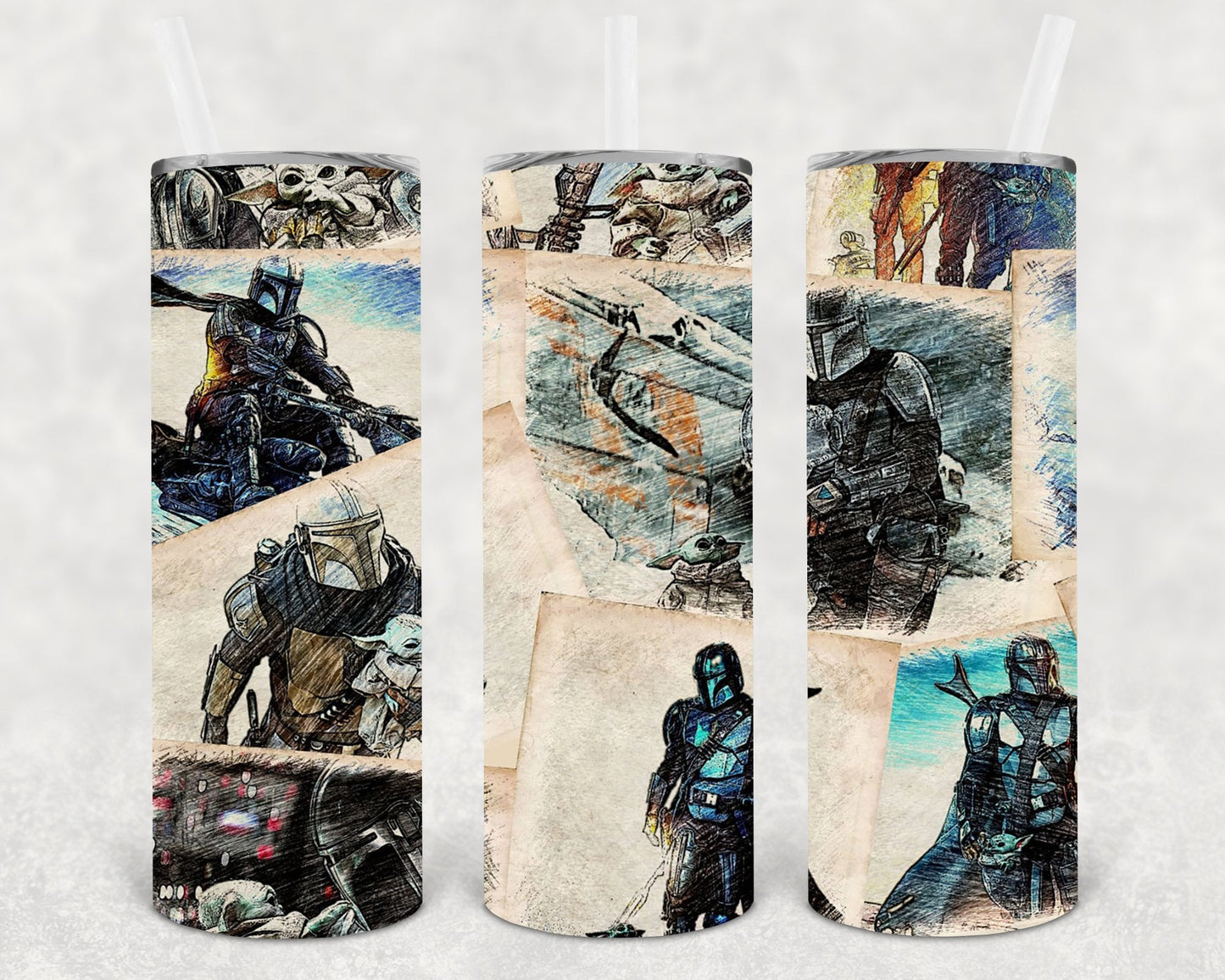 Mando 20 oz Skinny Tumbler