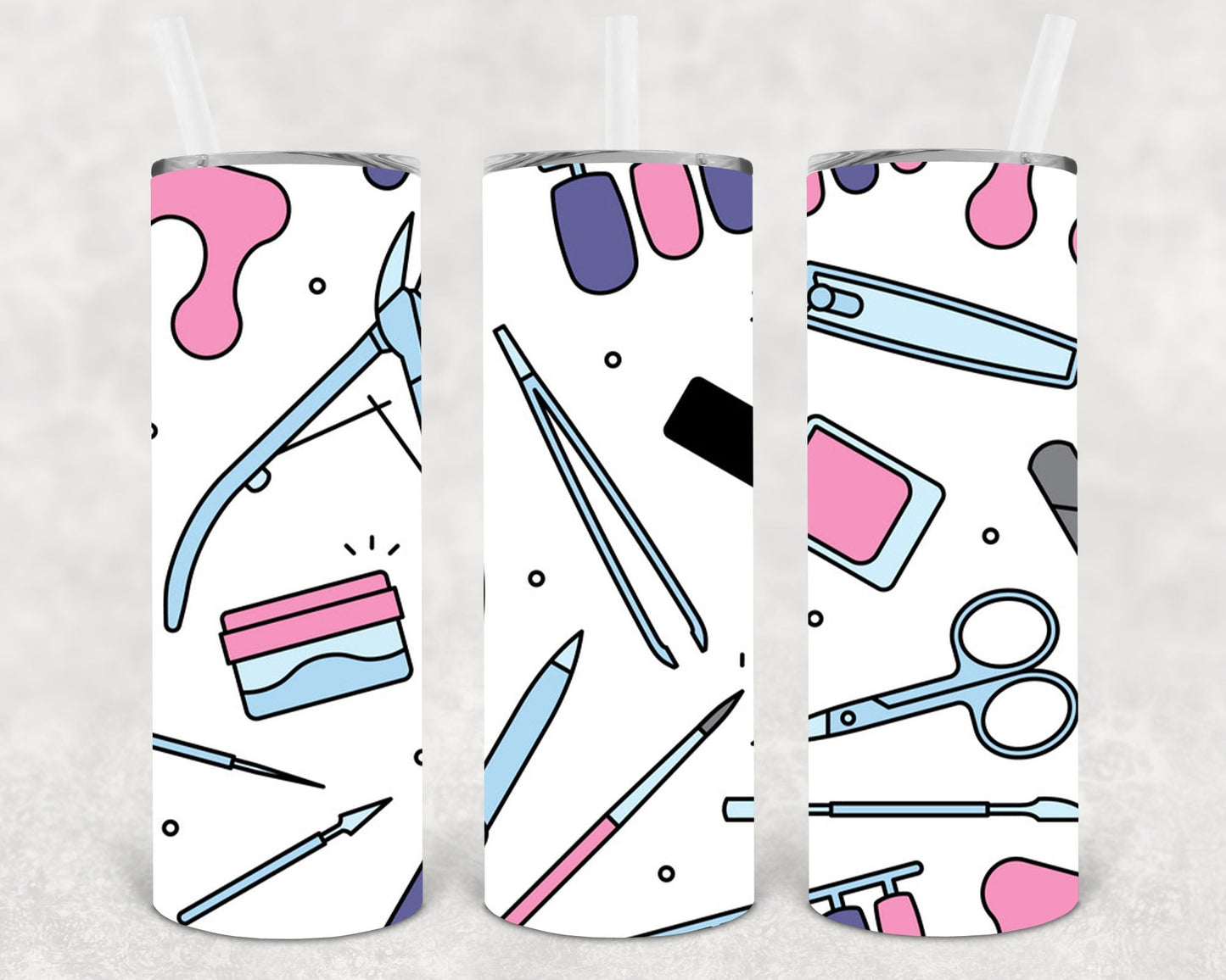 Manicure Tools 20 oz Skinny Tumbler