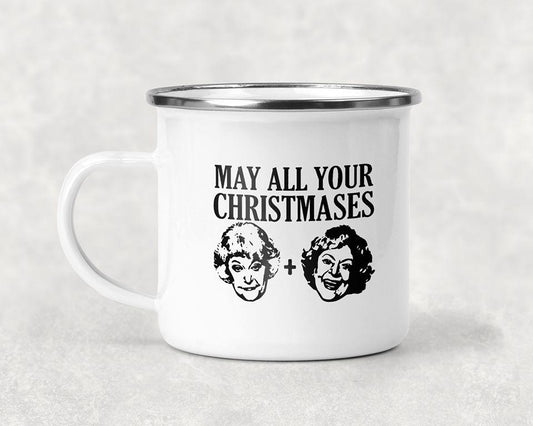 May All Your Christmases Bea White Mug