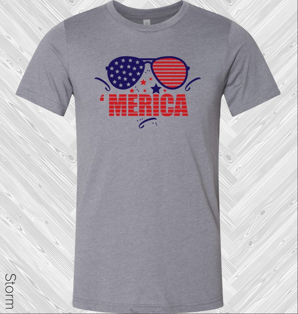 'Merica Patriotic Sunglasses Graphic Tee