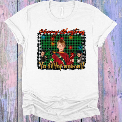 Merry Christmas Ya Filthy Animal Graphic Tee