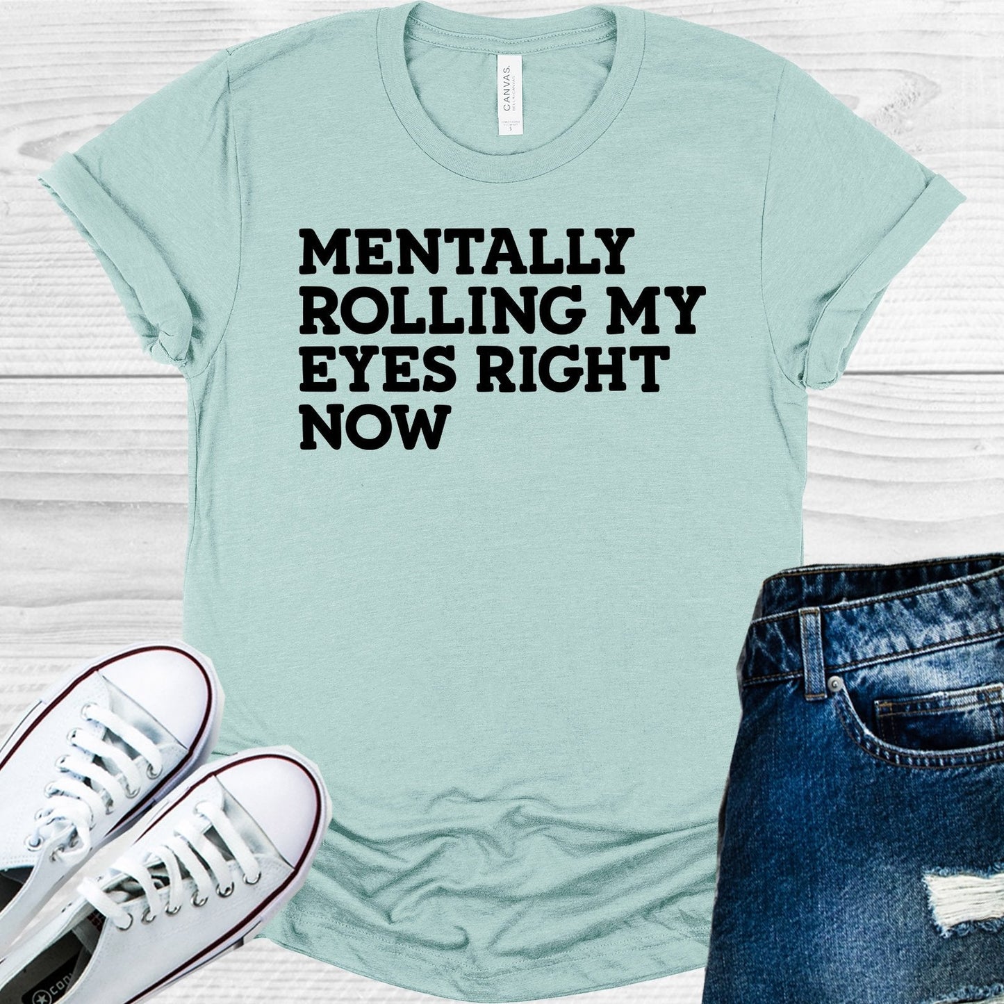 Metally Rolling My Eyes Right Now Graphic Tee