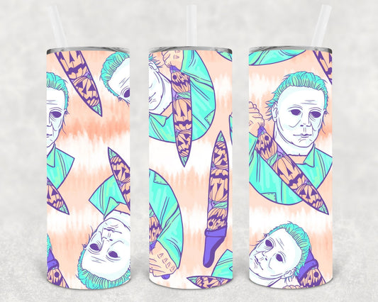 Halloween Michael Myers 20 oz Skinny Tumbler