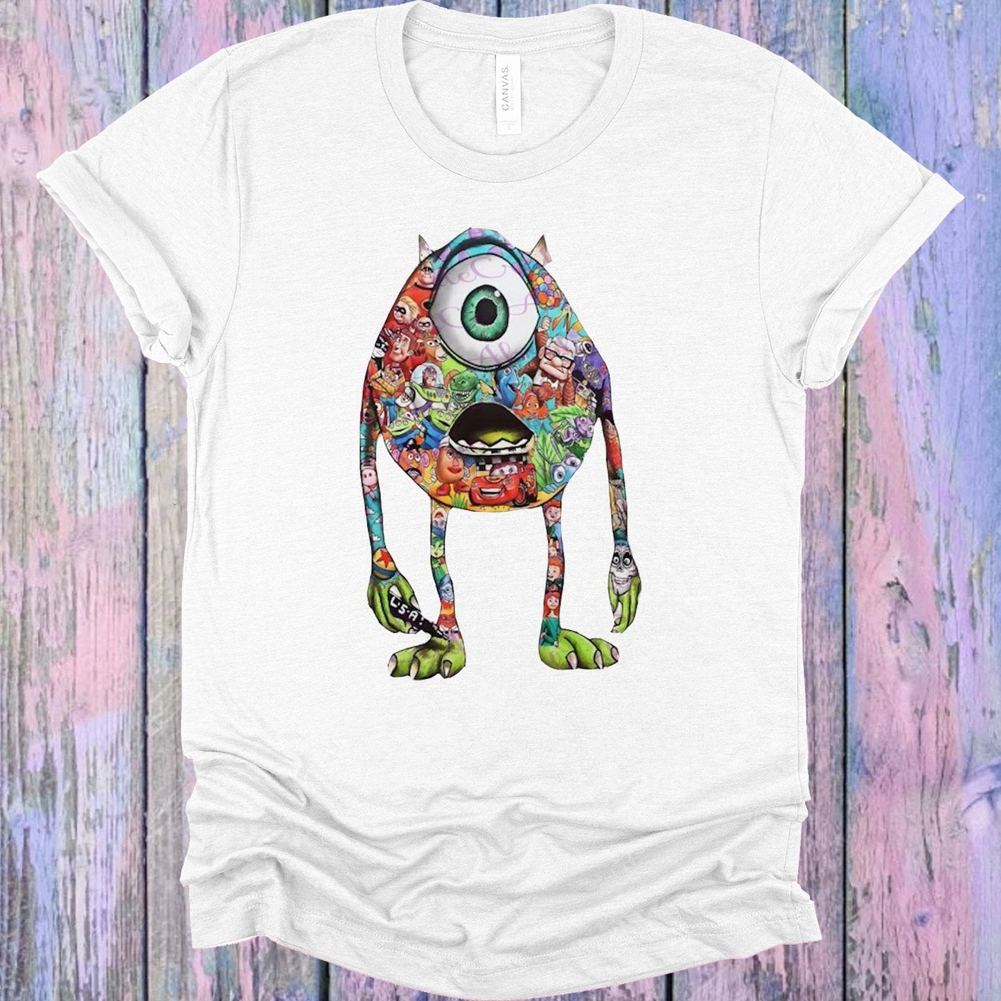 Mike Wazowski Collage Graphic Tee