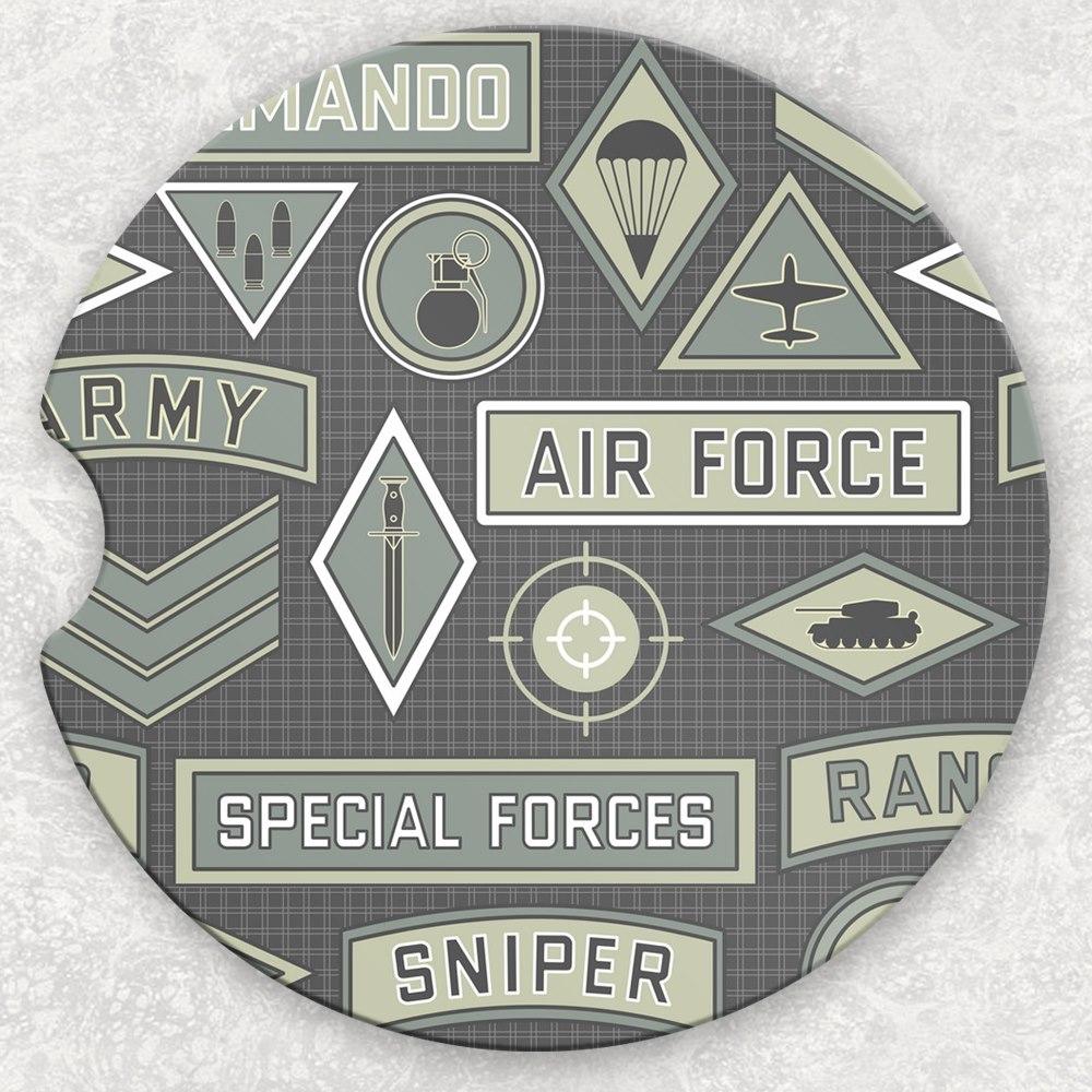 Car Coaster Set - Military