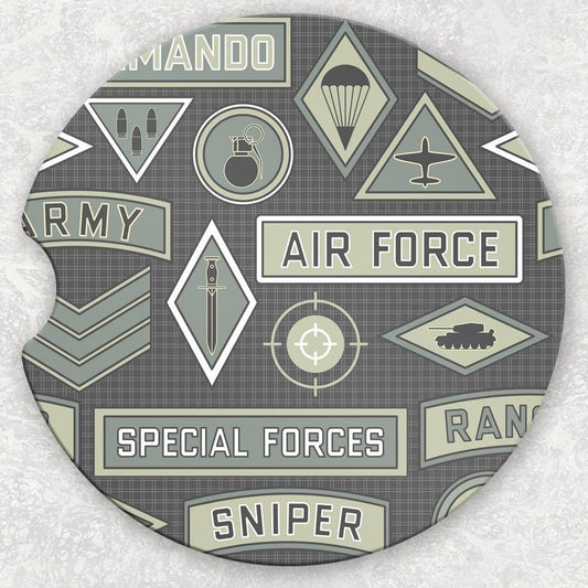 Car Coaster Set - Military