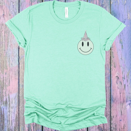 Green Celebration Happy Graphic Tee
