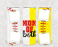 Mom of Both Softball Baseball Photo Frame 20 oz Skinny Tumbler