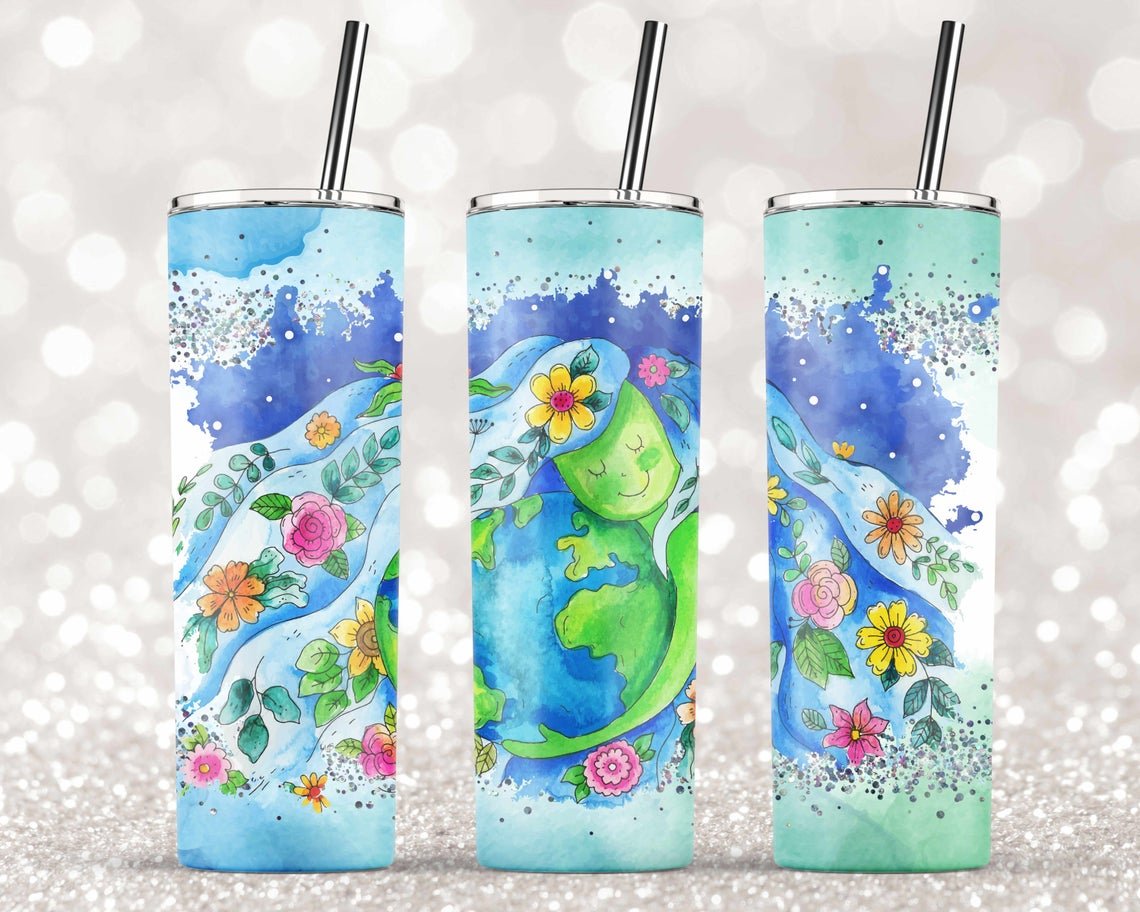 Mother Earth 20 oz Skinny Tumbler