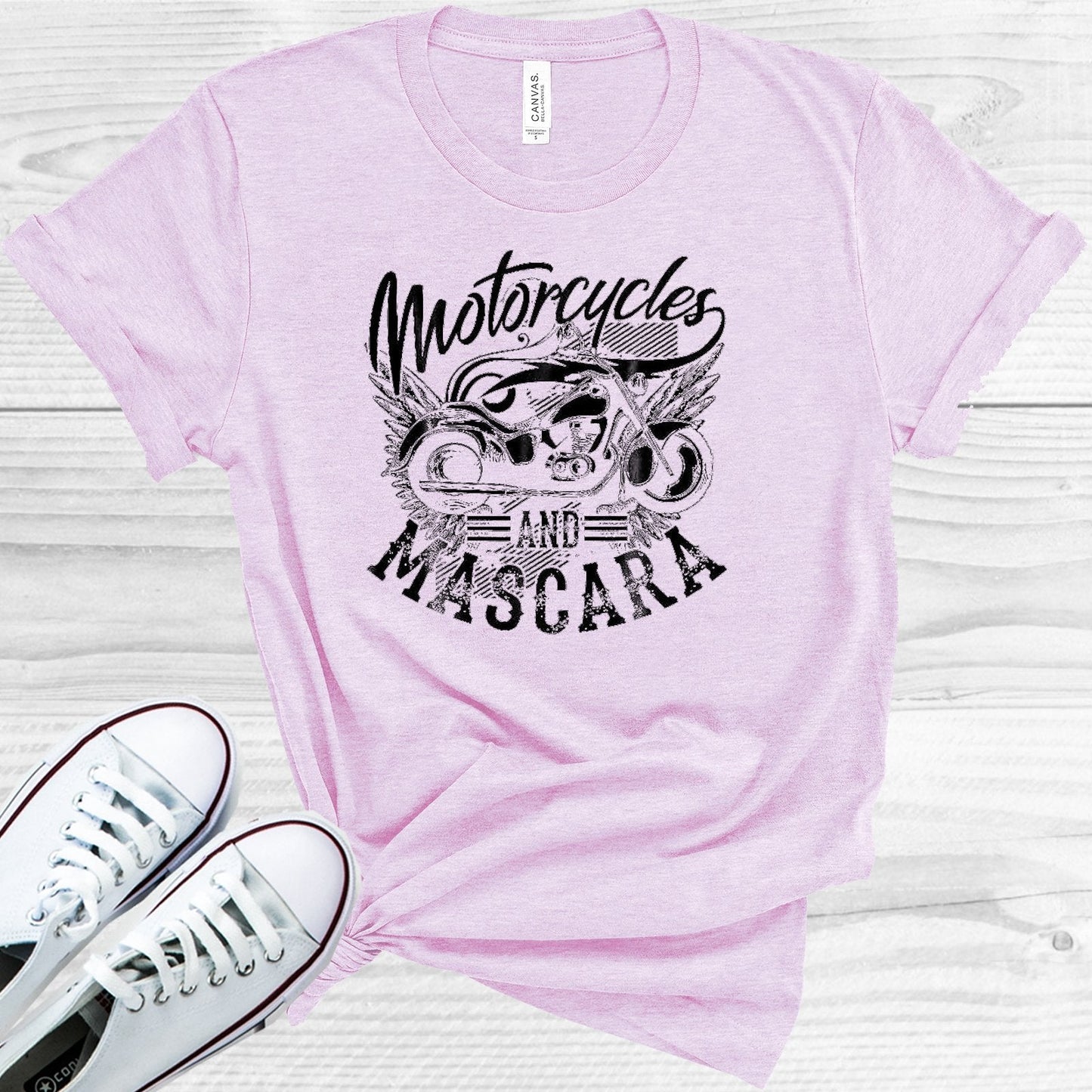 Motorcycles and Mascara Graphic Tee