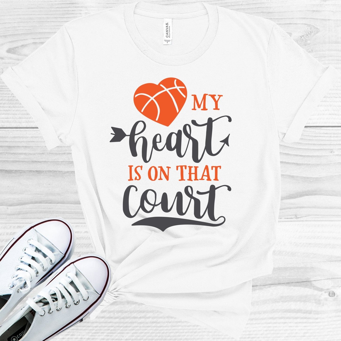 My Heart is on That Court Graphic Tee