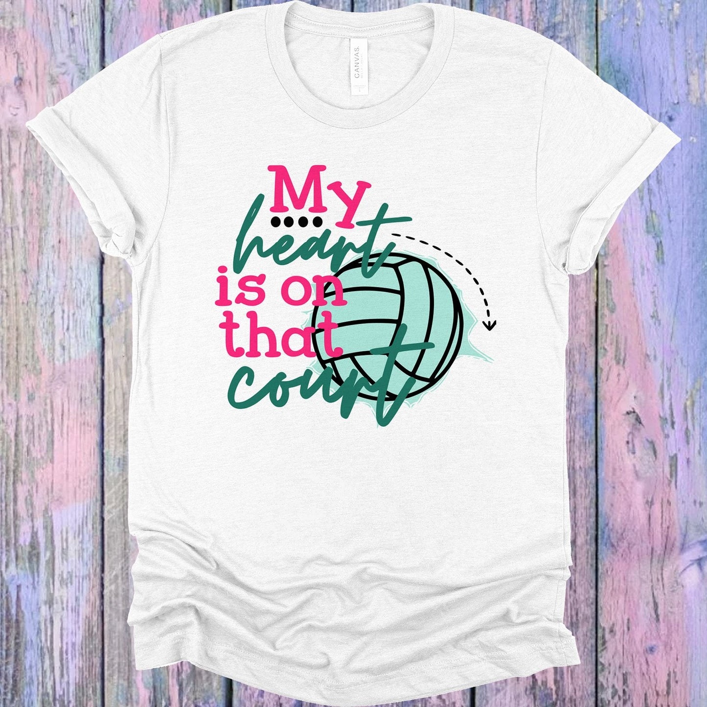My Heart is on That Court Graphic Tee