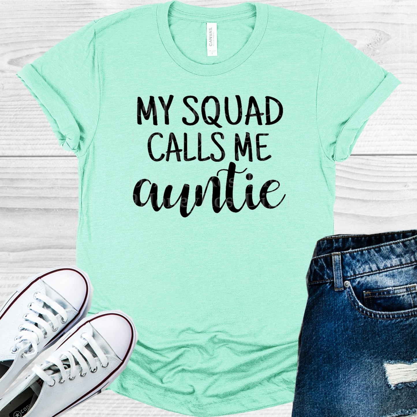 My Squad Calls Me Auntie Graphic Tee