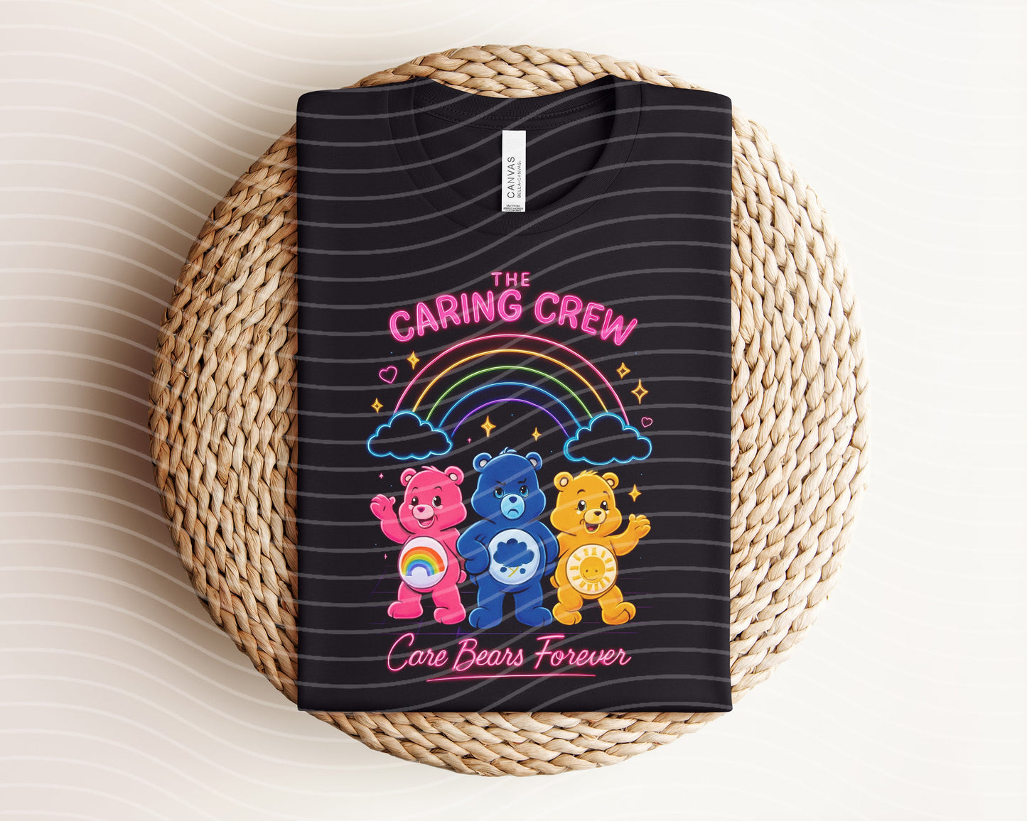 The Caring Crew Neon Graphic Tee