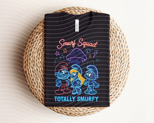 Smurf Squad Neon Graphic Tee