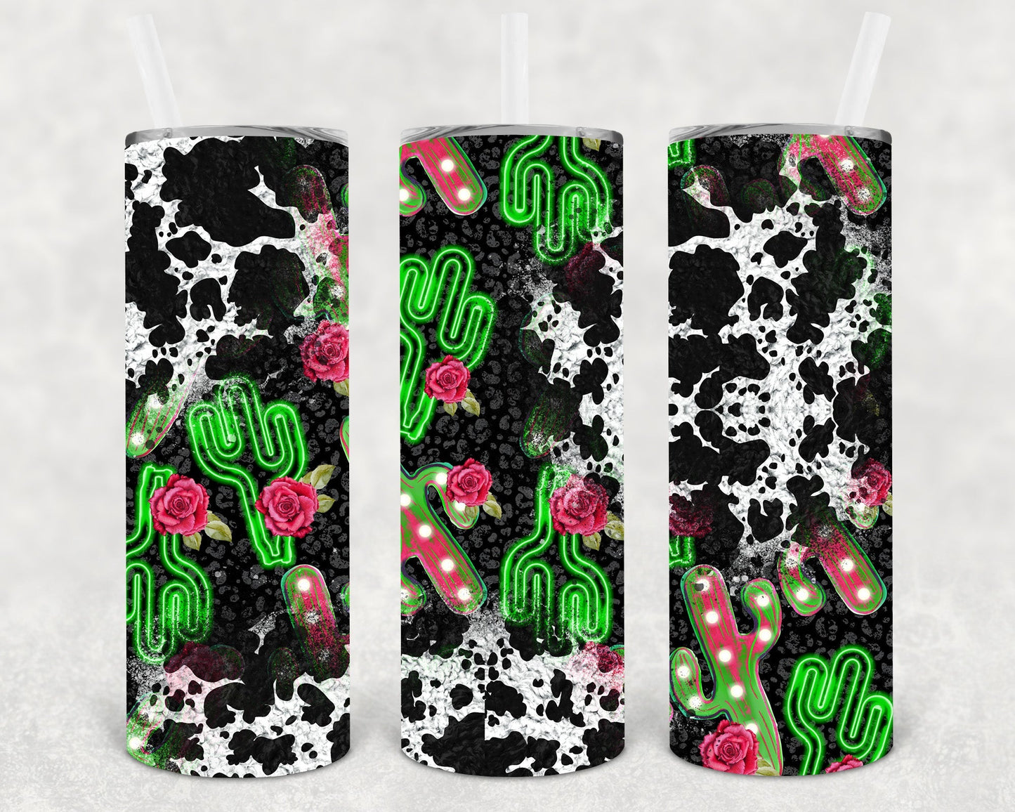 Neon Cactus 20 oz Skinny Tumbler