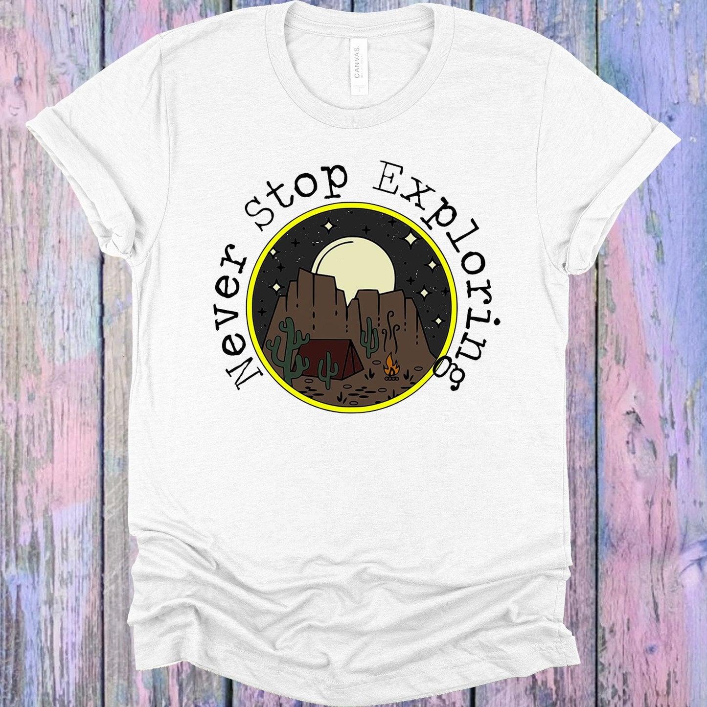 Never Stop Exploring Graphic Tee