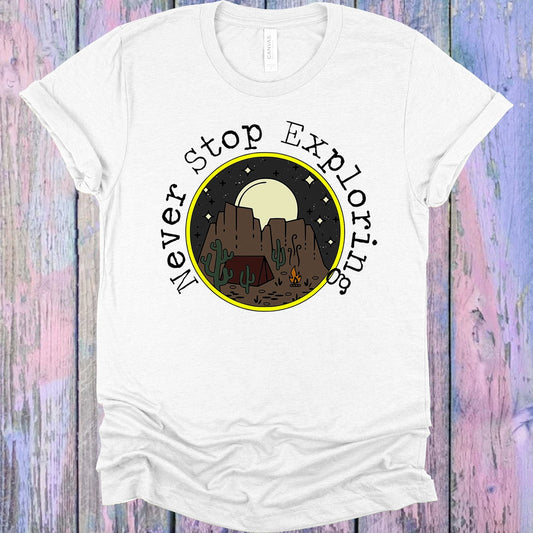 Never Stop Exploring Graphic Tee