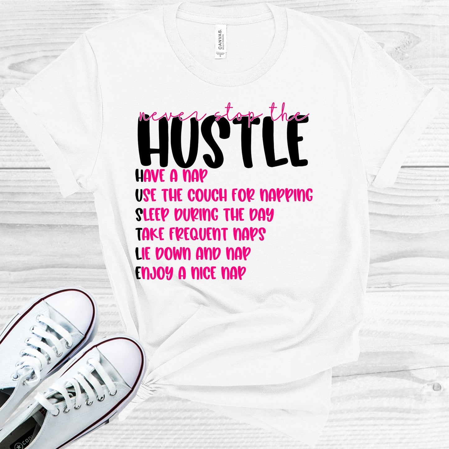 Never Stop the Hustle Graphic Tee