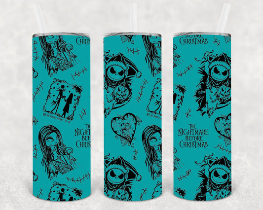 Nightmare Before Christmas 20 oz Skinny Tumbler