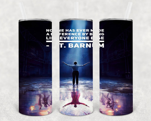 No One Has Ever Made a Difference by Being Like Everyone Else 20 oz Skinny Tumbler