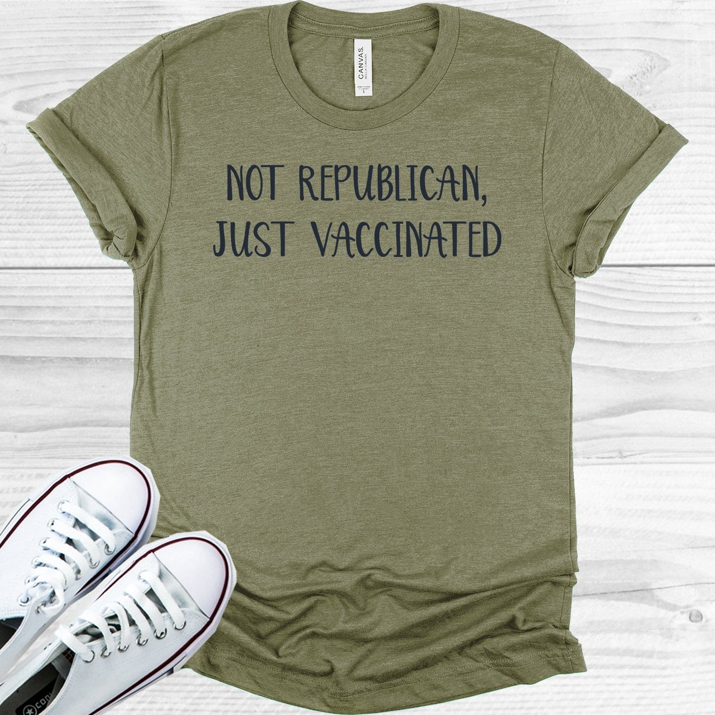 Not Republican Just Vaccinated Graphic Tee