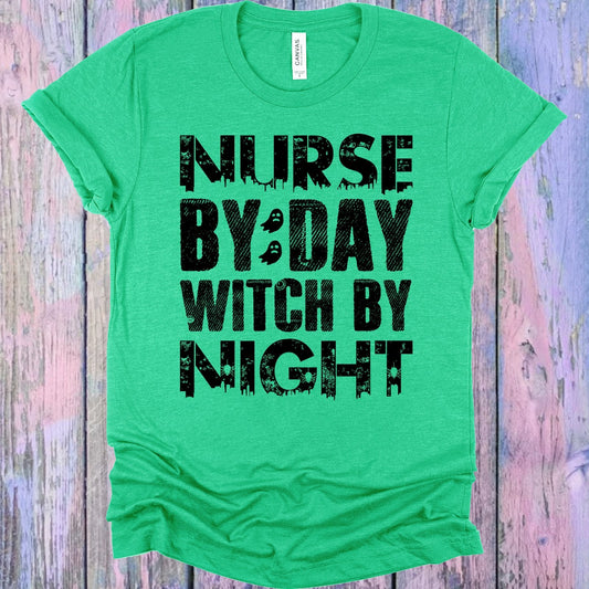 Nurse By Day Witch By Night Graphic Tee