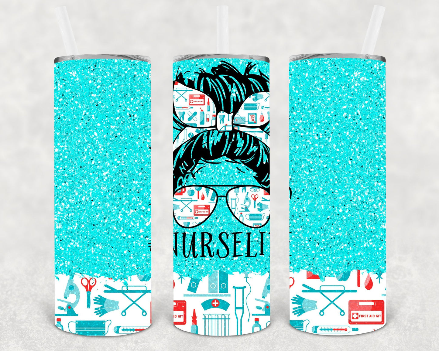 Nurse Life #nurselife 20 oz Skinny Tumbler