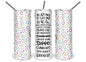 Nursing Student Life 20 oz Skinny Tumbler