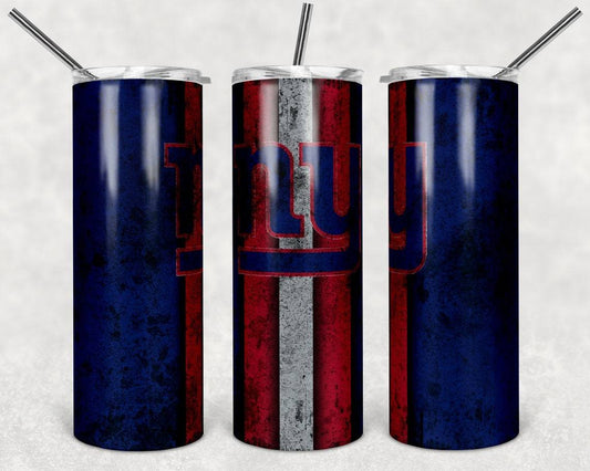 NY Giants 20 oz Skinny Tumbler
