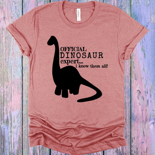 Official Dinosaur Expert Graphic Tee