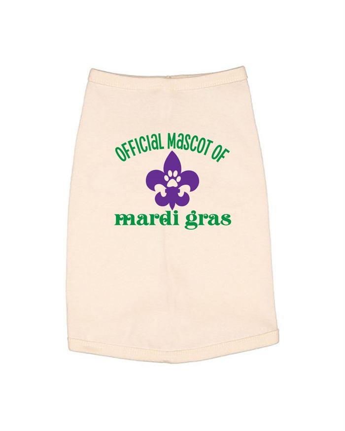 Official Mascot of Mardi Gras Dog Shirt