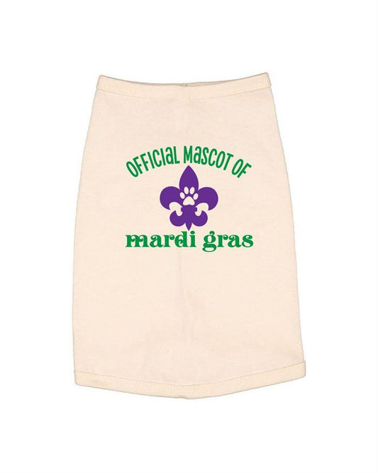 Official Mascot of Mardi Gras Dog Shirt