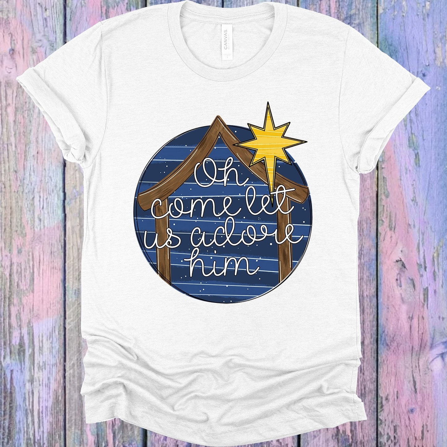 Oh Come Let Us Adore Him Graphic Tee