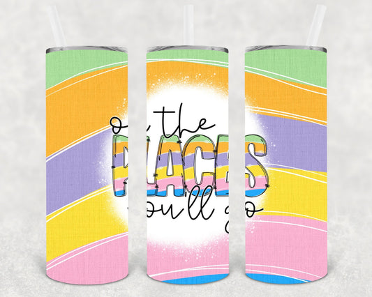 Oh the Places You'll Go 20 oz Skinny Tumbler