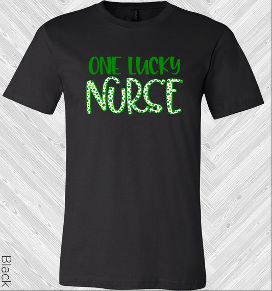 One Lucky Nurse Shamrock St. Patrick's Day Graphic Tee