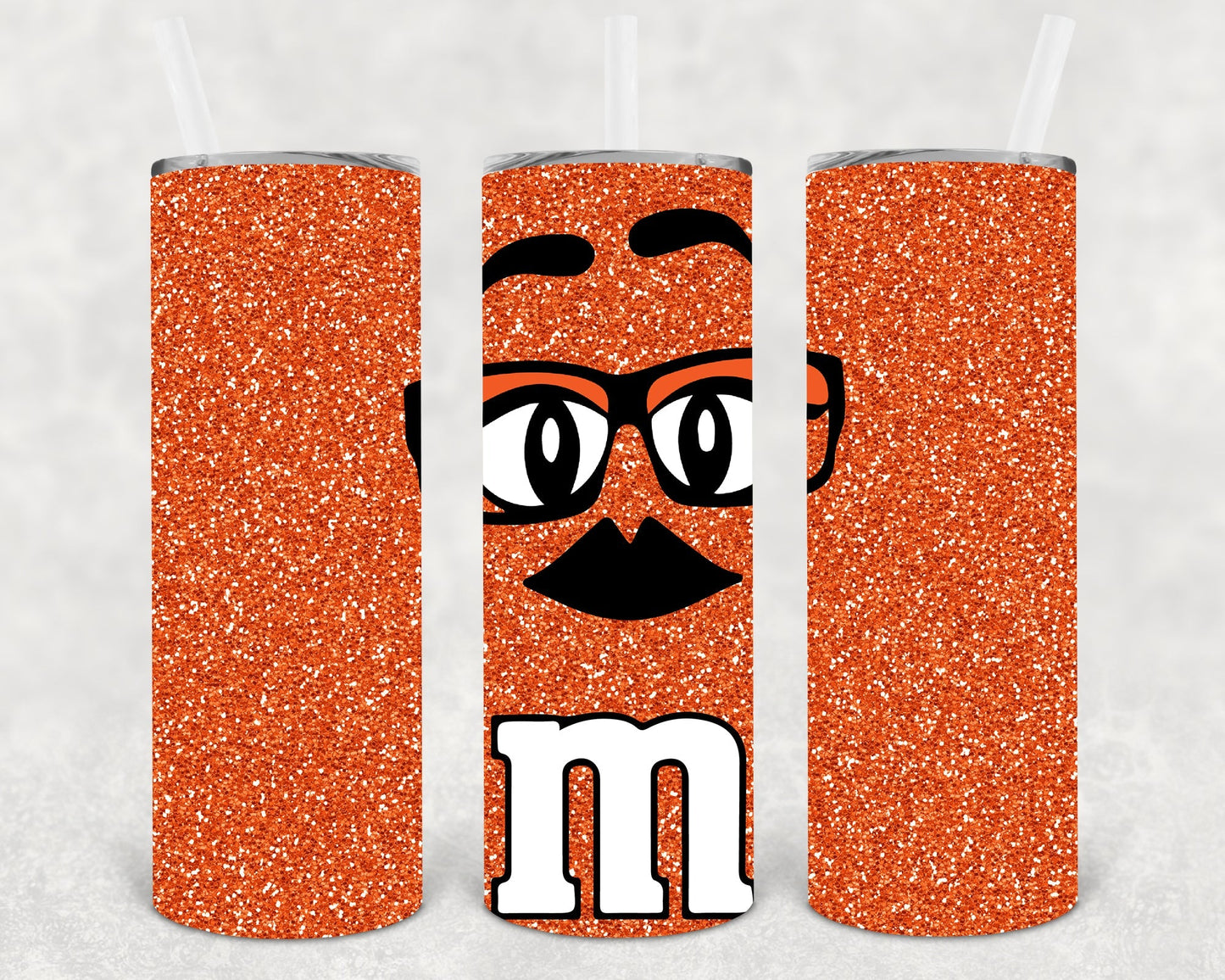 Orange M&M 20 oz Skinny Tumbler