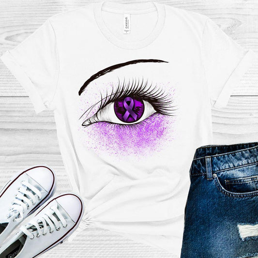 Orchid Ribbon Awareness Eye Graphic Tee