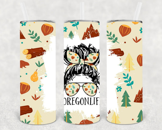Oregon Life 20 oz Skinny Tumbler